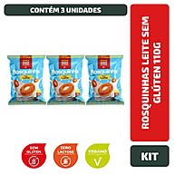 Rosquinhas Leite Sem Glúten 110g – 3 Unidades - imagem 1