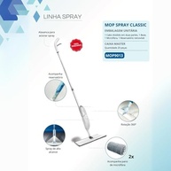 Mop Spray com Rotação 360° - Vassoura Mágica com Dispenser de Desinfetante e 2 Panos de Microfibra - imagem 4