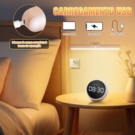 Luminária LED Sem Fio Recarregável de Parede com Rotação 360° e Controle Táctil - imagem 4