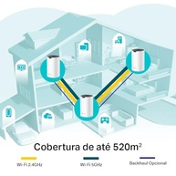 Kit Roteador Wi-Fi 5 Mesh TP-Link Deco S7 Dual-Band AC1900 – 3 unidades - imagem 4