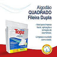 Algodão Topz: 300 Unidades Dupla Face para sua Rotina - imagem 2