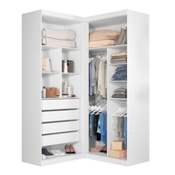 Guarda-Roupa de Canto 4 Portas 4 Gavetas Tuim Espresso - Design Moderno e Organização Inteligente - imagem 4