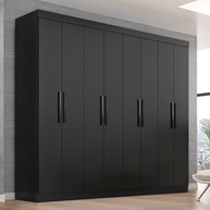 Guarda-Roupa Casal Lisboa 8 Portas 4 Gavetas - Design Moderno e Espaçoso - imagem 2