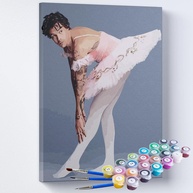 Kit Pintura Terapêutica com Temas Inspiradores - Harry Styles e Roupa de Bailarina - imagem 1