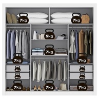 Guarda-Roupa Casal Espelhado 3 Portas com 4 Gavetas - Viena Yescasa Branco - imagem 5