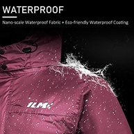 ILM Roupa de chuva masculina para motocicleta, impermeável, resistente ao desgaste, protetora, 6 bolsos, conjunto de 2 peças com jaqueta e calça - imagem 3