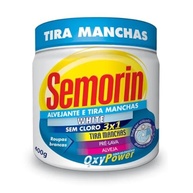 Semorin Tira Manchas em Pó 400g - Alvejante Oxy Power para Roupas Brancas - imagem 2