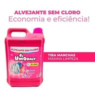 Alvejante Sem Cloro Uniqualy para Roupas Brancas e Coloridas 5L - Limpeza Profunda e Segura - imagem 4