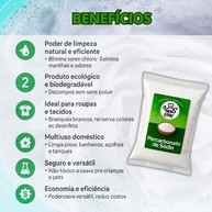 Percarbonato de Sódio Puro Natural 1kg - Limpador Multiuso Biodegradável para Roupas e Tecidos - imagem 2