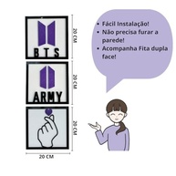 Kit Quadros BTS Army - Decore com Estilo K-pop e Dorameira em Roxo - imagem 4