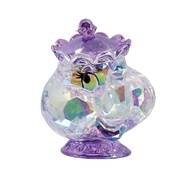 Enesco FACETS Disney Sra. Potts - Estatueta A Bela e a Fera 7 cm em Acrílico Facetado Roxo - imagem 2