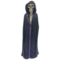 Imagem Exu Caveira Manto Preto e Roxo 22 cm em Resina - Decoração Espiritual Refinada - imagem 1