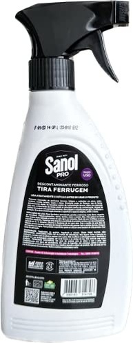 Tira Ferrugem Sanol Pró 330ml - Limpeza Profunda com Indicador Visual Roxo - imagem 4