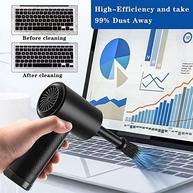 Espanador de Ar Comprimido Elétrico Recarregável 51000 RPM com Luz LED e 5 Bocais - Limpeza Profissional Portátil - imagem 4