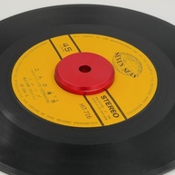Adaptador de Disco 45 RPM Menesia em Alumínio Vermelho - Estabilidade e Qualidade para Seu Toca-Discos - imagem 5