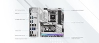 ASRock Placa mãe X870 Pro RS AMD Ryzen Socket AM5 ATX DDR5 DIMMs 8000 MHz 256 GB PCIe Gen5 SATA3 6,0 Gb/s - imagem 5
