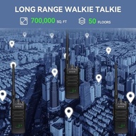 Retevis RT86: Rádio Profissional Longo Alcance, Walkie Talkie Alta Potência para Adultos com Microfone de Ombro - imagem 3