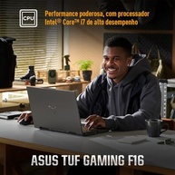 ASUS TUF Gaming F16 Intel Core i7, RTX 4050, 16 GB, 512 GB SSD, W11 Home,16.0'' FHD, Mecha Gray - FX607VU-RL007W - imagem 4