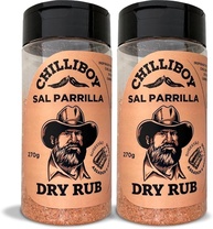 Chilliboy (TRIBAL PEPPER) Sal de Pariilla DRY RUB tipo Texano para Churrasco, Páprica defumada, Pacote com 2 Unidades de 270g - imagem 1