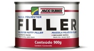 massa poliéster filler 900g maxi rubber - imagem 1