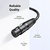Cabo XLR Ugreen 5m: Áudio Profissional Sem Ruídos - imagem 2