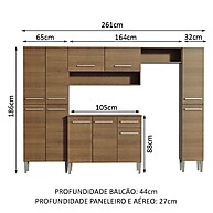 Cozinha Completa Madesa Emilly Hit – Rustic - imagem 2