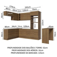 Cozinha de Canto 489cm Stella: Seu Sonho Rústico! - imagem 2
