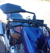 Retrovisor RVG Kawasaki Z400 - Lente Plana e Compatível com Motos Honda - imagem 5