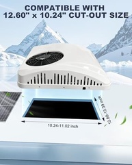 Ar Condicionado 12V Ultra Silencioso para Trailers e RVs - 7900 BTU com Aquecimento - imagem 5