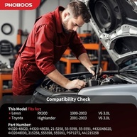 PHOBOOS Bomba Direção Hidráulica Toyota Highlander 2001-2003 / Lexus RX300 1999-2003 V6 3.0L - Direção Suave e Durável - imagem 3