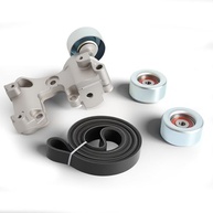 Kit Polia Tensor Correia Transmissão 4 Peças para Lexus ES350 RX350 e Toyota Avalon Camry Sienna - imagem 2