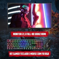 Pc Gamer Ryzen 5 5600gt 16Gb Ram Nvme 500gb Monitor 21,5 100Hz Teclado e Mouse Gamer - imagem 2