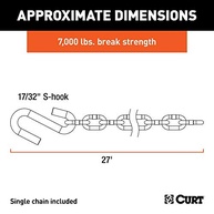 Corrente de Segurança CURT 80300 para Reboque: Proteção Essencial com Gancho S (68cm) - imagem 4