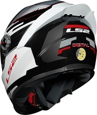 Capacete Masculino LS2 FF358 S Digital Preto com Spoiler - Segurança e Estilo para Sua Moto - imagem 4