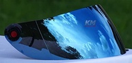 Viseira Azul Iridium para Capacete Shark S600/S650/S700/S800/S900/Openline - Estilo e Proteção Premium - imagem 5