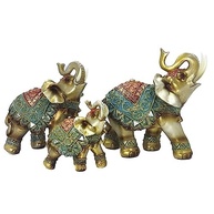 sabedoria-elefantes-de-em-decorativos-sorte-3-simbolismo-conjunto-a-de-e-resina-a