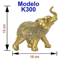 Elefante Decorativo em Resina Indiano - Simbolo de Sabedoria e Sorte - Modelo K300 - imagem 3