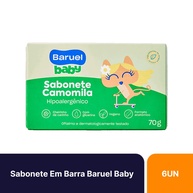 Sabonete Baruel Baby Camomila: Kit 6un para Pele Macia - imagem 1