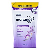 Sabonete Líquido Monange Refil Lavanda 200ml: Maciez e Perfumação - imagem 1