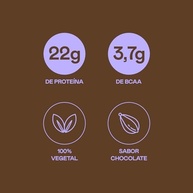 Proteína 100% Vegetal Holistix Sabor Chocolate 450g - imagem 1