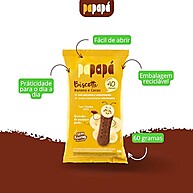 Papapá, Biscoito infantil, Biscotti, Sabor Banana & Cacau, 60g, Amarelo - imagem 2