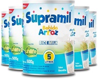 Kit 5 Bebida de Arroz Kids Unilife sabor Baunilha 500g - imagem 1
