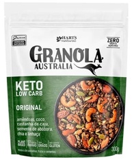Granola KETO Low Carb Sabor Original,ChocoPops Sabor Chocolate e Corn Flakes Sabor Sweet Vanilla-Kit 3 und-Hart's Natural - imagem 3