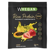 Rice Protein Premium 50g Sache Sabor Vitamina de Frutas WVegan Vegano Proteina de Arroz - imagem 2