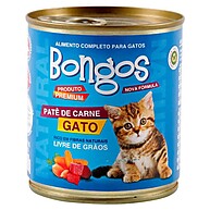 Ração Úmida Patê Bongos: 12 Latas de Sabor! - imagem 1
