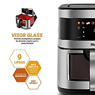 Air Fryer Philco 9L com Visor Glass e Painel Digital – Praticidade e Sabor - imagem 2
