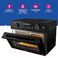 Forno Air Fryer Telefunken 35L: Saúde e Sabor! - imagem 2