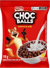 KiSabor, Chocball, Sabor Chocolate, Cereal Matinal, 110 Gramas - imagem 1