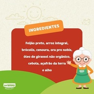 Da Vovó, Papinha infantil, Linha+12, Orgânica, Sabor Sopinha de Feijão, 200ml - imagem 4