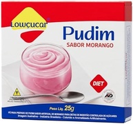 Pudim Lowçucar Zero Açúcares Sabor Morango 25g - imagem 1